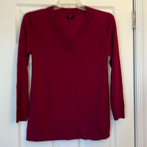 Talbots wool burgundy sweater